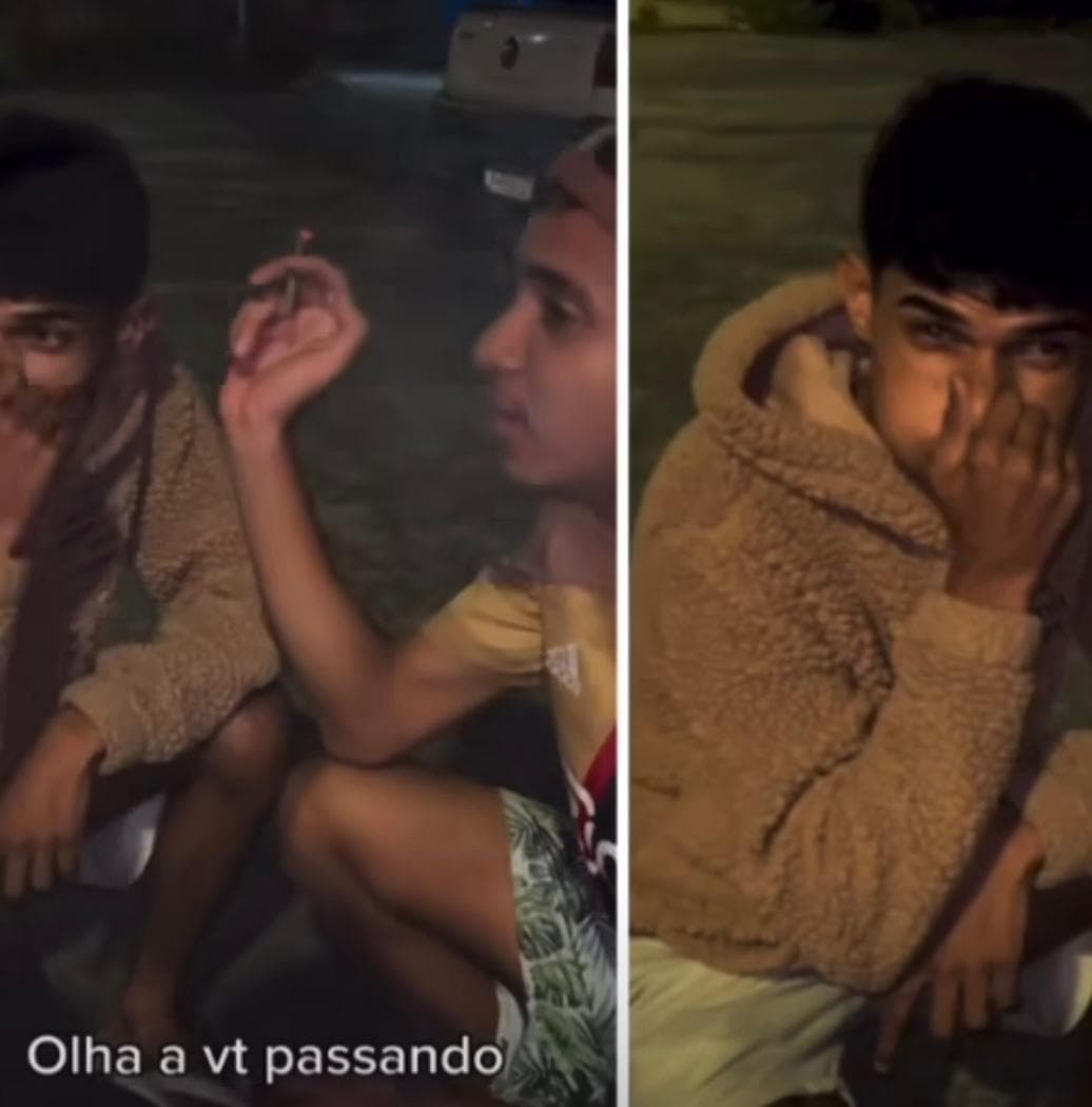 VÍDEO: Influenciadores usam maconha em frente à delegacia; policial comenta “uma afronta”