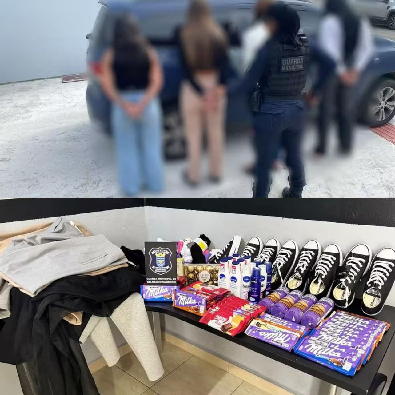 Mulheres são presas em Balneário Camboriú após furto de quase R$ 10 mil em mercadorias