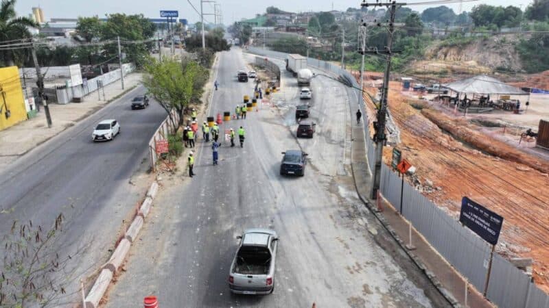 Trecho da Autaz Mirim será desviado a partir desta quinta para obras no Igarapé do 40; veja alterações