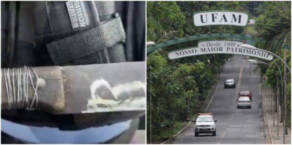 Foragido por roubo é preso com terçado em área de mata da Ufam, em Manaus