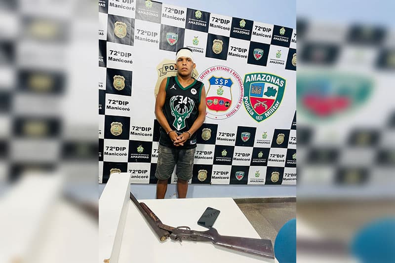 Jovem é preso por tentativa de homicídio em Manicoré, no AM