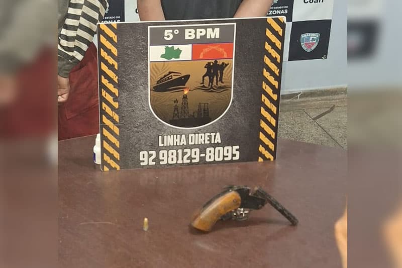 Em Coari, dois adolescentes são apreendidos com arma de fogo