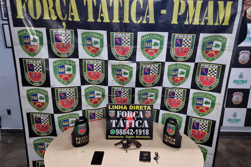 Homem é preso com arma de fogo na zona Sul de Manaus