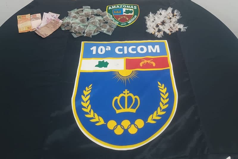 Após fuga frustrada, casal é preso com drogas na zona Centro-Oeste de Manaus