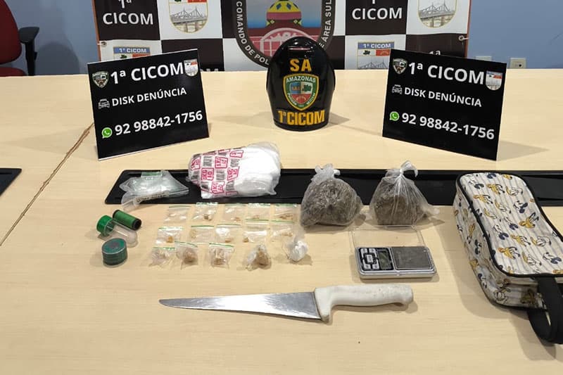 PM apreende drogas durante incursão na zona Sul de Manaus