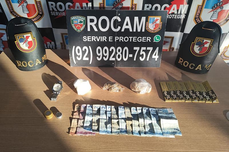 Rocam apreende porções de entorpecentes, em Parintins, AM