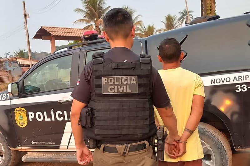 Em Novo Aripuanã, homem é preso por agredir a companheira após crise de ciúmes