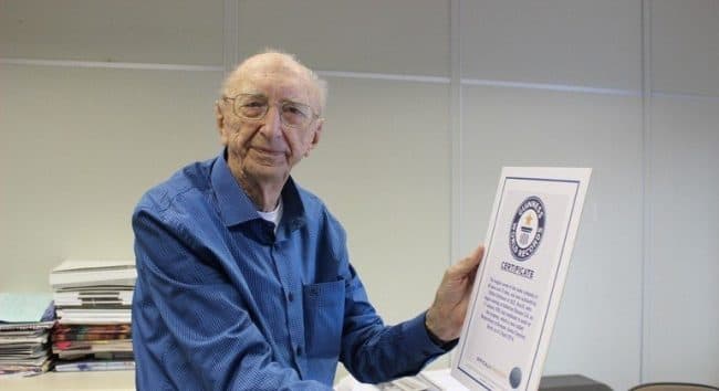 SC: Morre idoso de 102 anos, recordista mundial de tempo no mesmo emprego