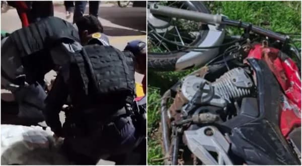 Criança de 8 anos morre atropelada em Presidente Figueiredo; Motociclista foge sem prestar socorro