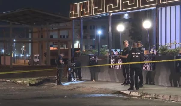 Segurança morre e criança de 10 anos é baleada na cabeça durante tiroteio em bar, no DF