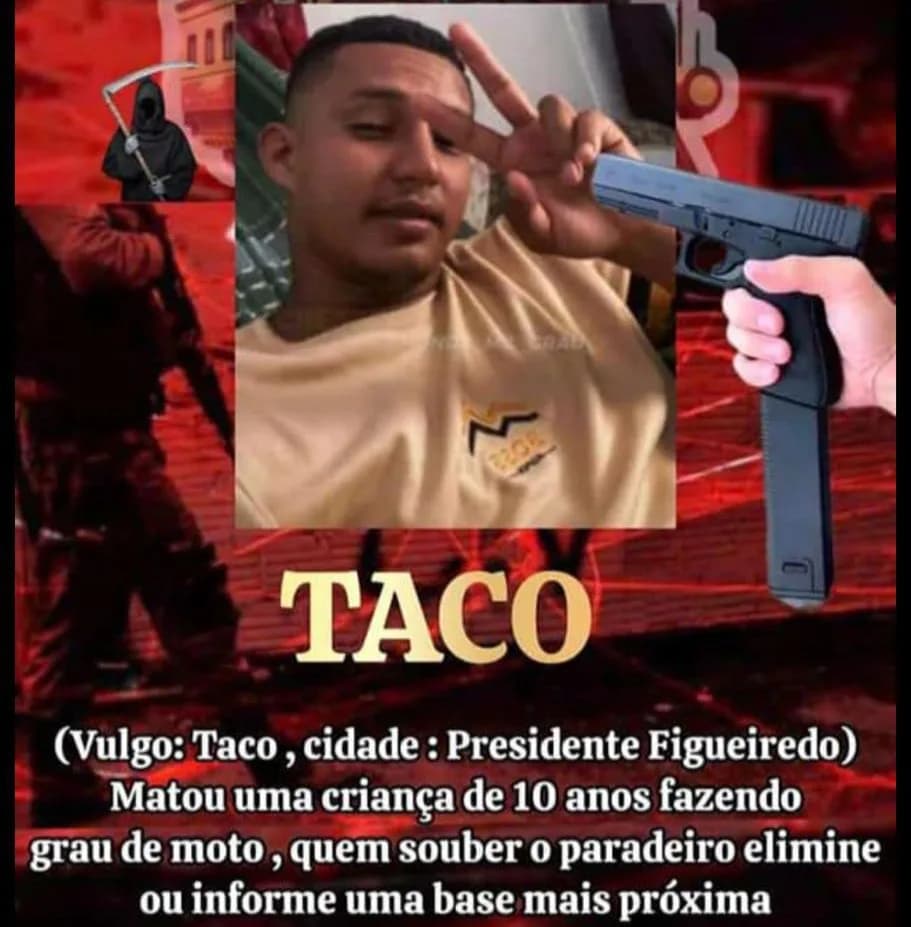 ‘Taco’ procurado por atropelar uma criança é baleado em Manaus