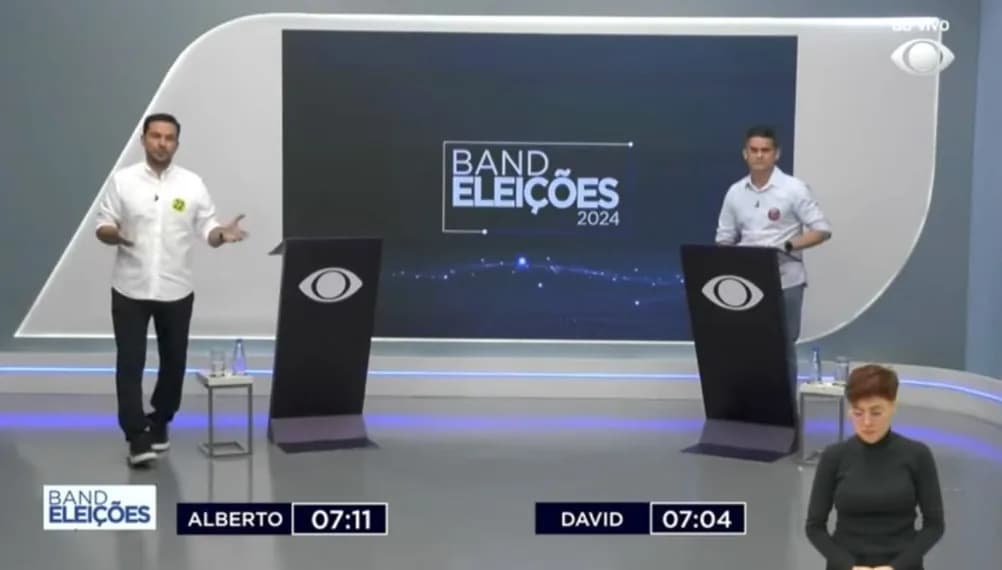 David Almeida e Alberto Neto focam em acusações no debate da Band