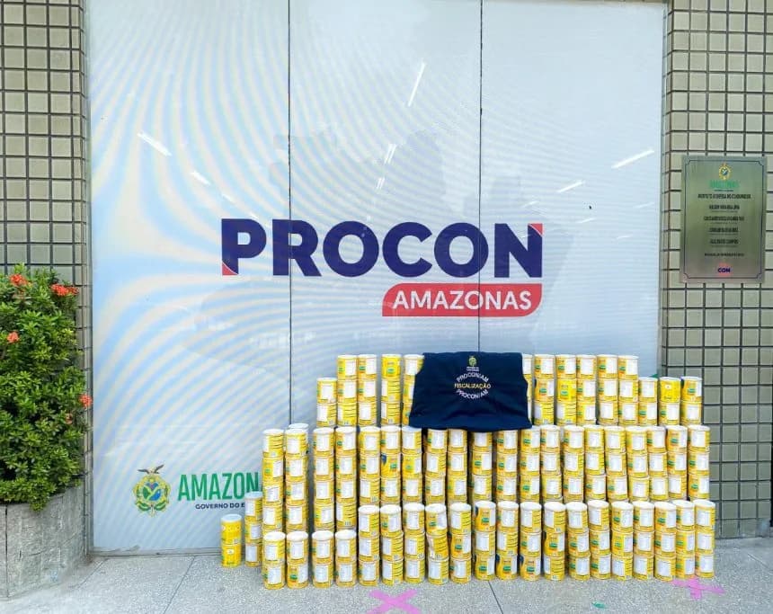 Leite Ninho falsificado: 450 latas são apreendidas em Manaus