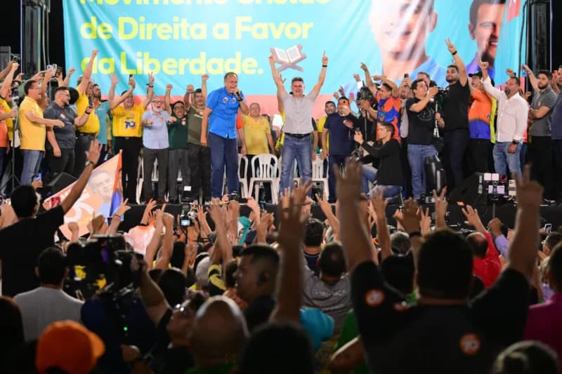 Deputado Silas Câmara e outros líderes evangélicos de direita declaram apoio a David Almeida no 2º turno