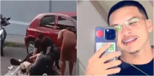 Veja o momento que enfermeiro é socorrido após ser baleado em saída de bar, no Vieiralves