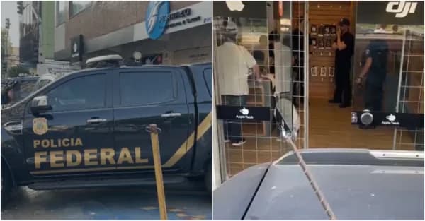 VÍDEO: Loja de celulares é alvo da operação da PF em Manaus