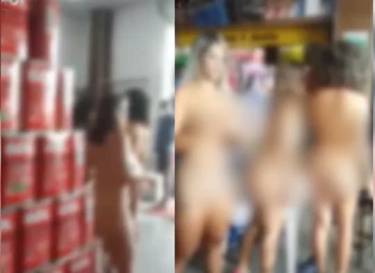 ‘Brasileirinhas’: Modelos peladas são contratadas para atrair clientes em loja de tintas; veja vídeo