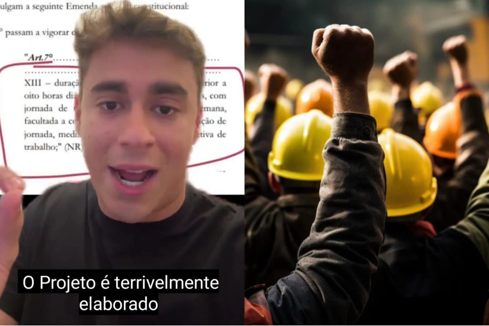 Nikolas Ferreira critica PEC do fim da escala 6×1 e pede debate “real”