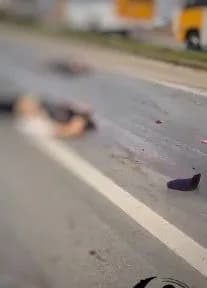 IMAGENS FORTES: duas mulheres morrem esmagadas em grave acidente na BR-040