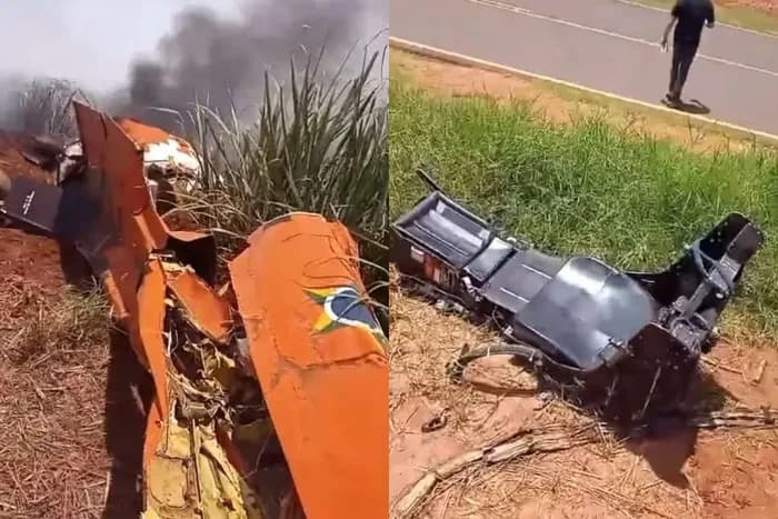 VÍDEO: Aviões “Tucanos” da FAB colidem em SP e piloto se ejeta