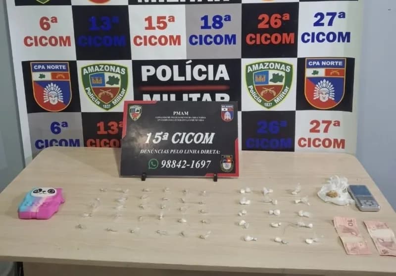 Trio é preso por vendas de drogas em Manaus; um dos homens era foragido por homicídio