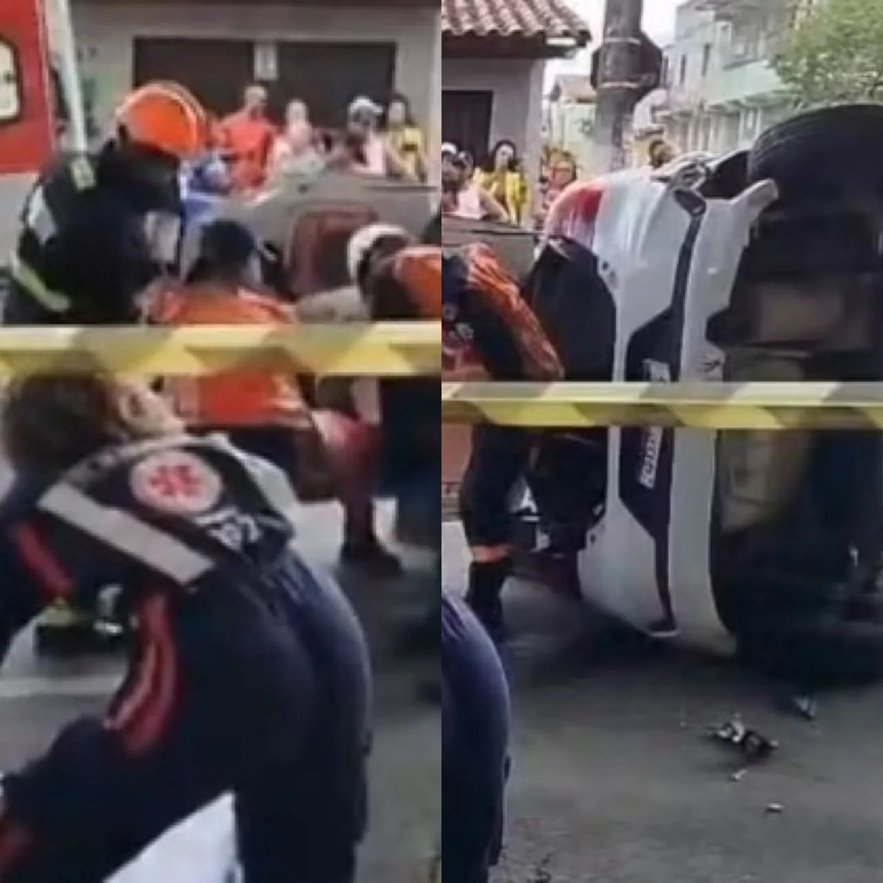 Aluna se confunde com pedais durante prova do Detran e carro capota no ES