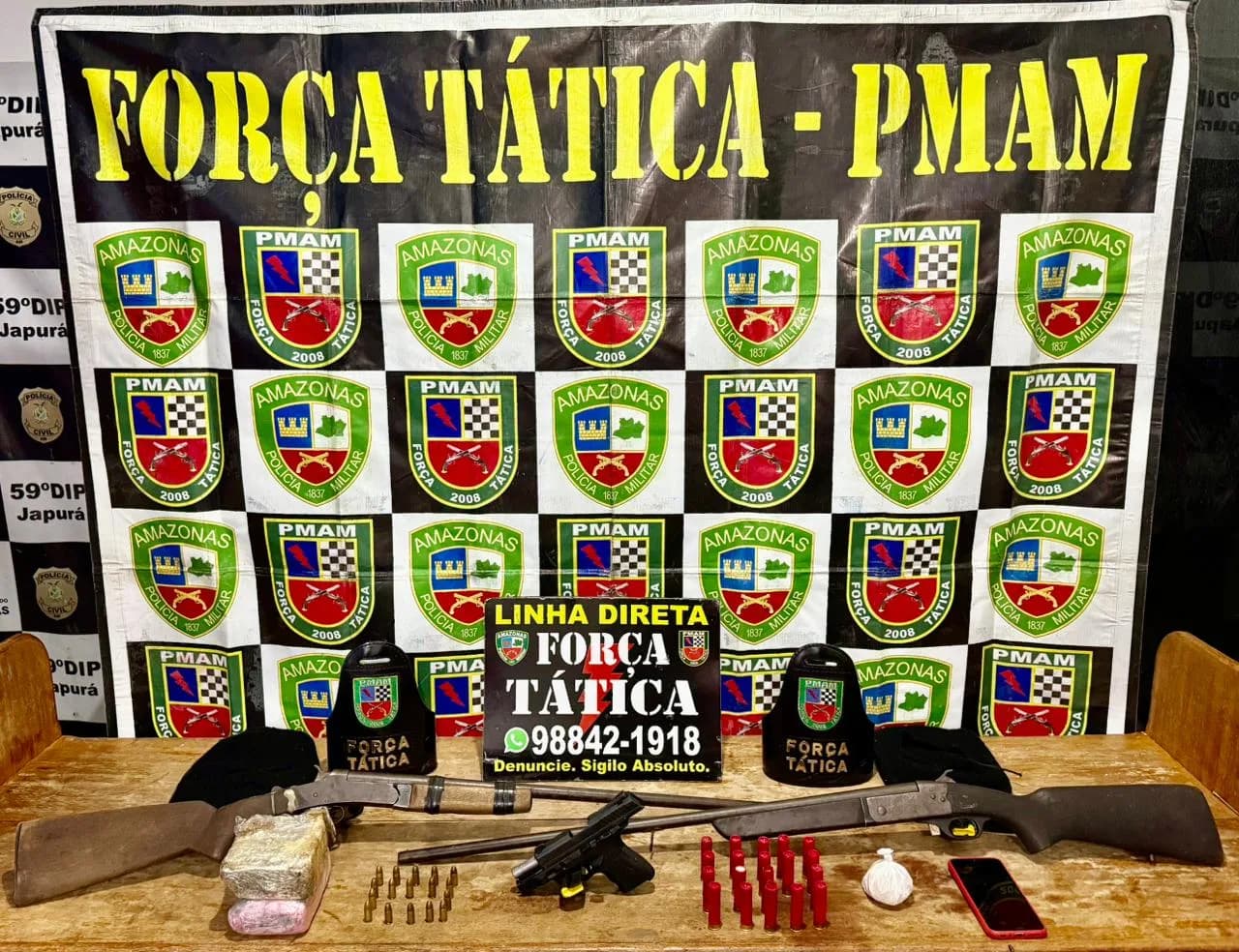 Operação Fronteira Mais Segura: homem é preso com drogas e armas em Japurá
