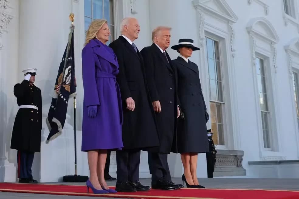 Biden recebe Donald Trump na Casa Branca antes da cerimônia de posse: “Bem-vindo ao lar”