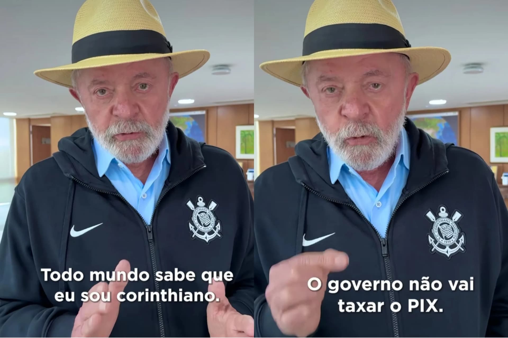 VÍDEO: Lula faz transferência para o Corinthians e desmente taxação do pix