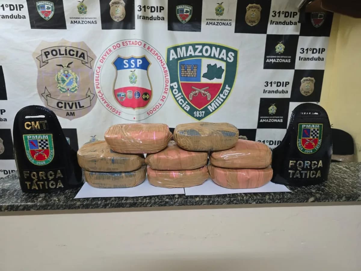 APREENSÃO DE DROGA: Mulher é presa com 8 tabletes de oxi em Iranduba