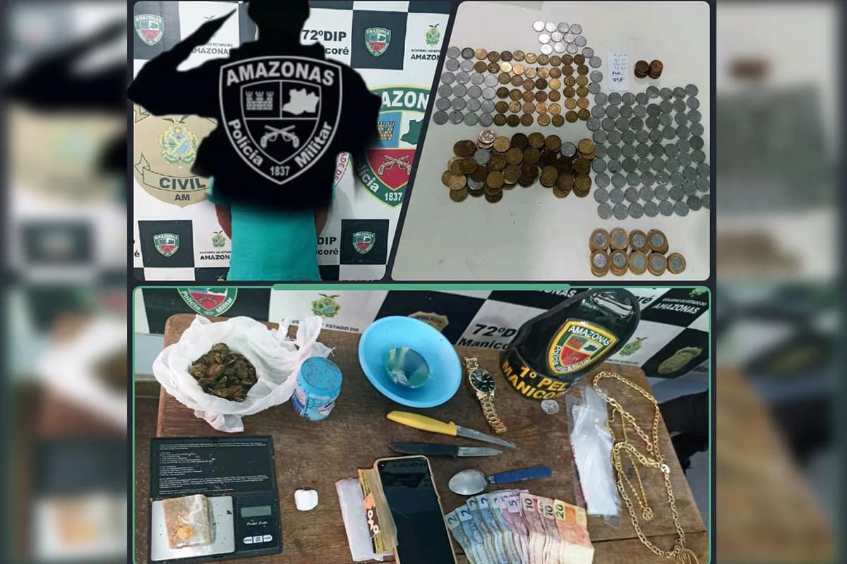 ‘Tizil’ é preso por tráfico de drogas em Manicoré, no Amazonas