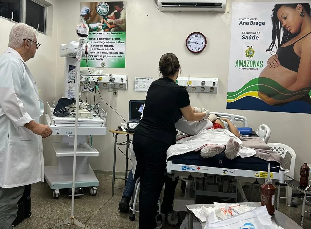 Primeira transfusão intrauterina da rede pública na maternidade Ana Braga é realizada
