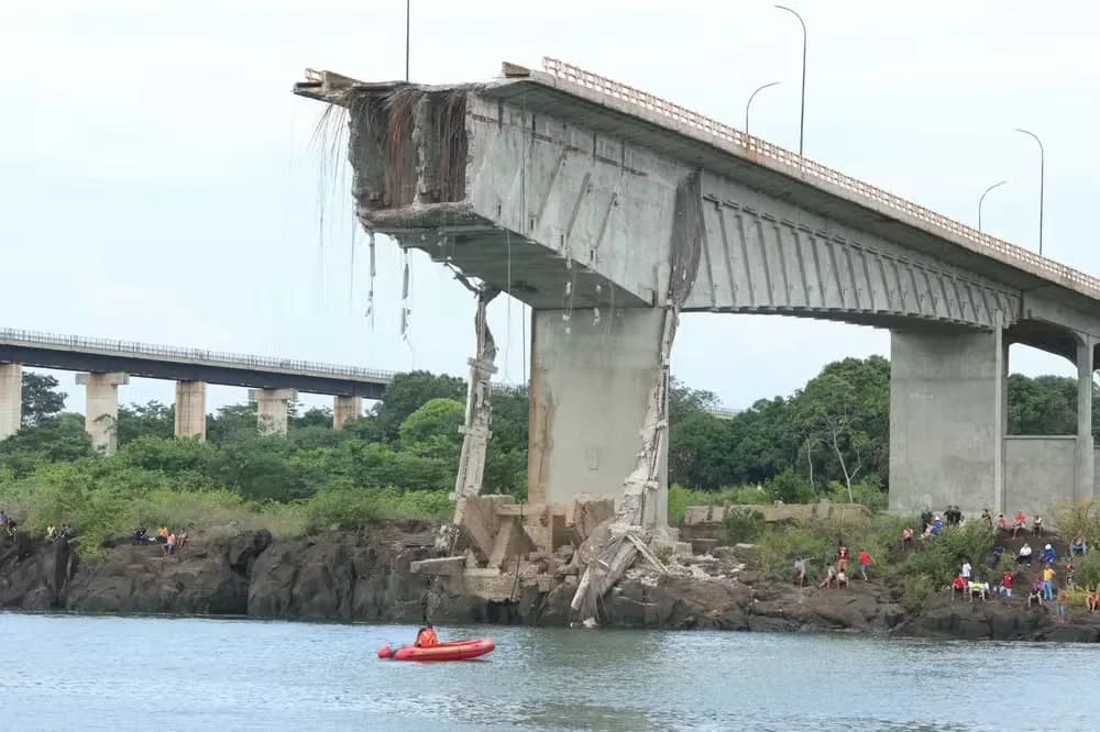 DNIT anuncia demolição de resto da ponte que desabou no TO