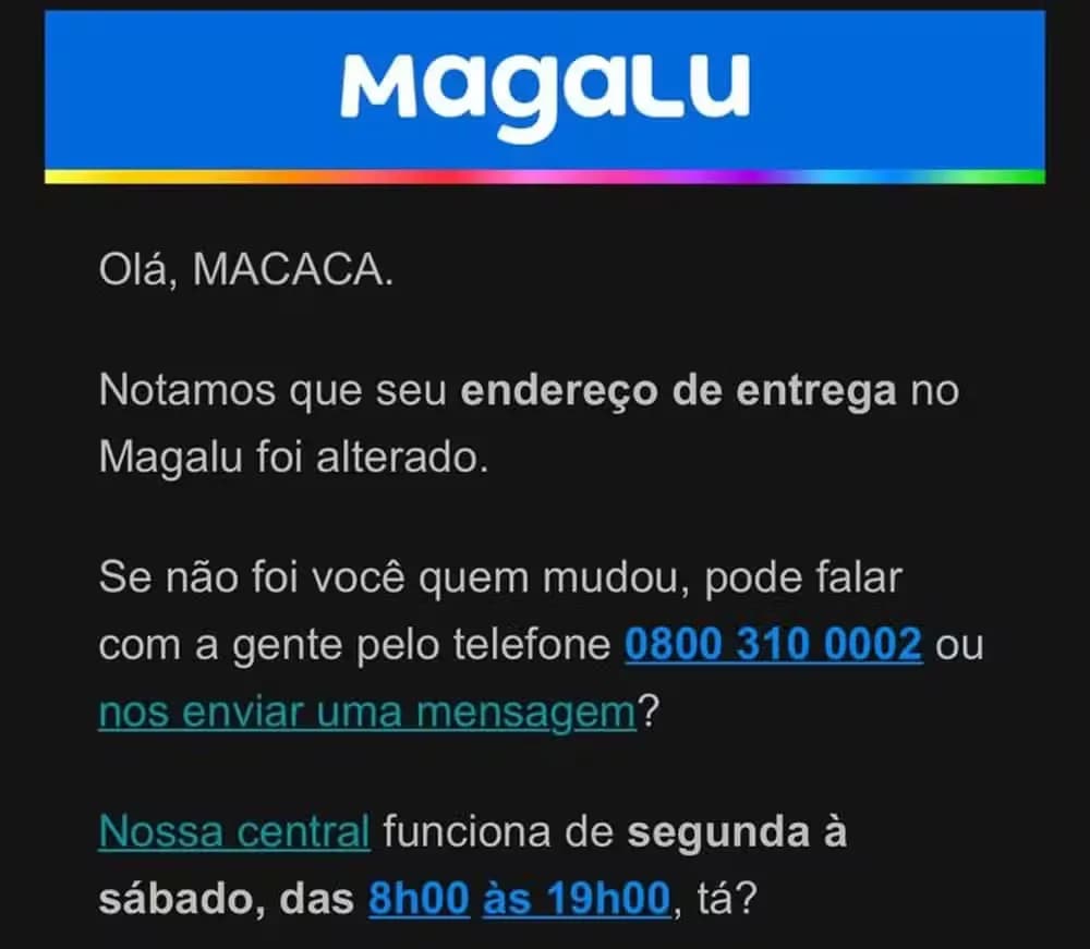 VÍDEO: Mulher acusa Magazine Luíza de racismo ao receber e-mail dizendo, “Olá, macaca”