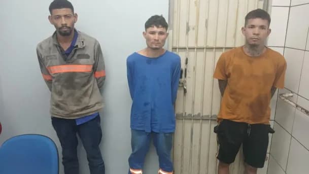 Trio que pretendia roubo em mercadinho é preso na zona Norte de Manaus
