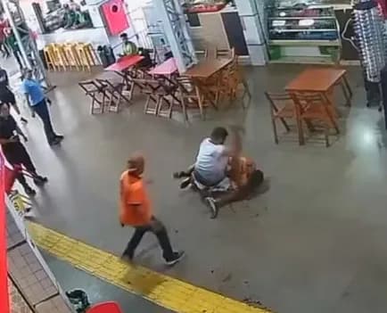 VÍDEO: Briga em rodoviária termina com dois esfaqueados no Distrito Federal