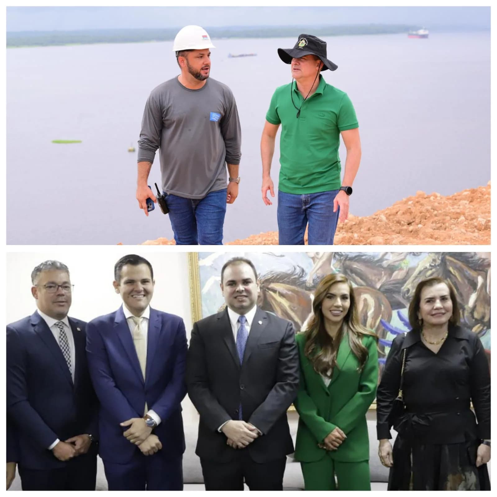 Ausente em posse de Cidade, David visita obras no Parque Encontro das Águas Rosa Almeida