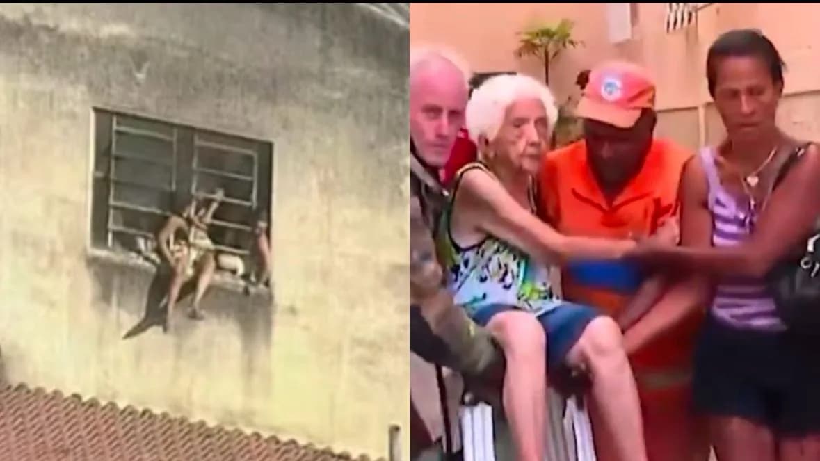 DESESPERO: Funcionários de fábrica tentam escapar de incêndio por janelas; 17 são resgatados