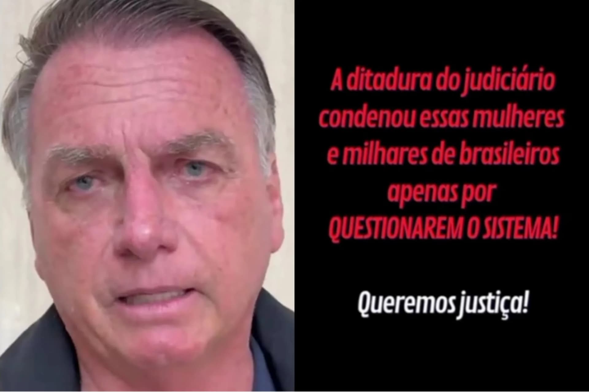 VÍDEO: Bolsonaro pede anistia a presas do 8 de janeiro e convoca aliados para ato em Copacabana