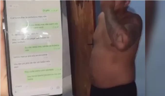 Vídeo: Mulher descobre traição de marido com outro homem: “Não quero ela, quero você”
