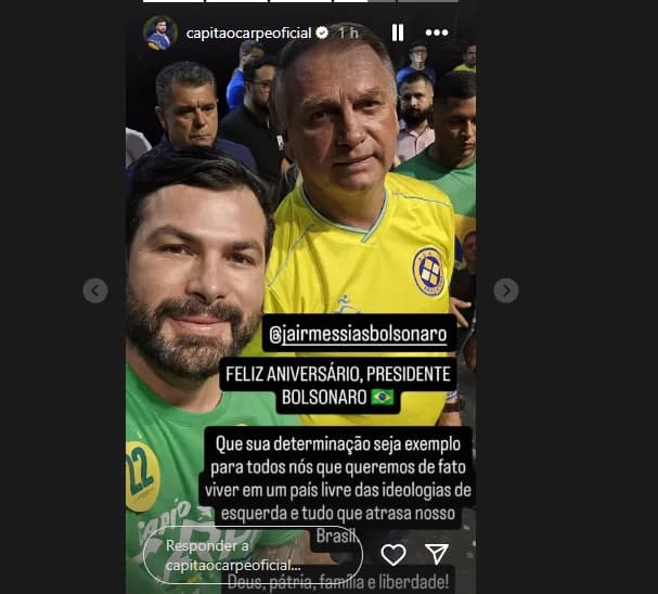 Políticos de direita do Amazonas prestam homenagens aos 70 anos de Bolsonaro