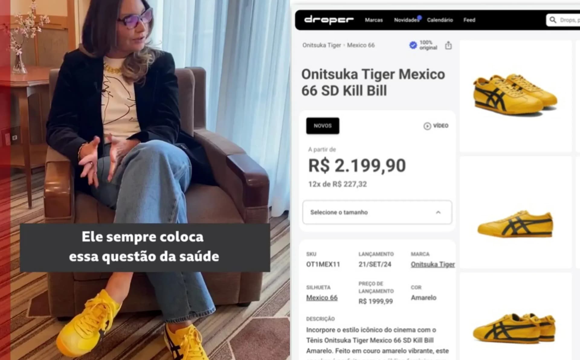 No Japão, Janja usa tênis que custa mais de R$ 2 mil no Brasil e repercute nas redes
