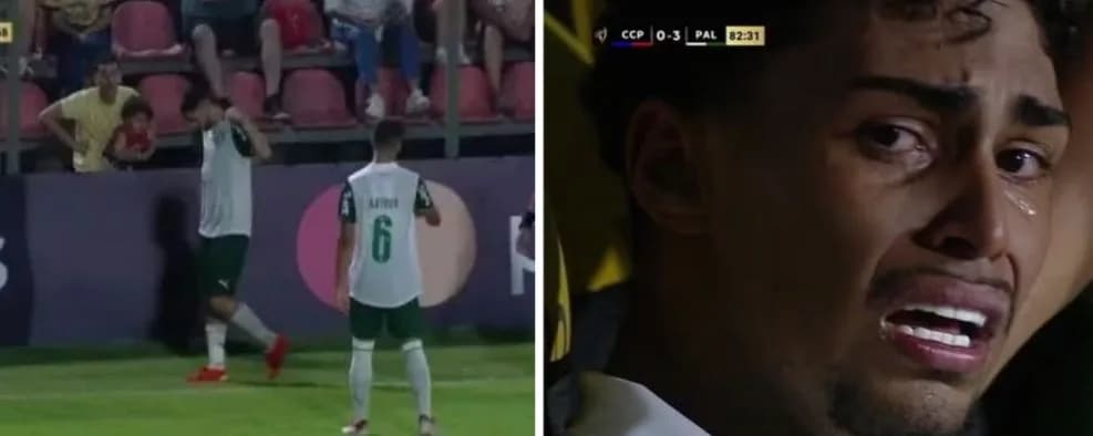 VÍDEO: Atacante do Palmeiras chora após sofrer racismo em jogo no Paraguai: “Até quando a gente vai passar isso?”