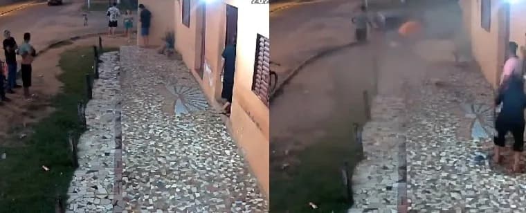 IMAGENS FORTES: Jovem é atropelada por ex-namorado no Rio Grande do Sul