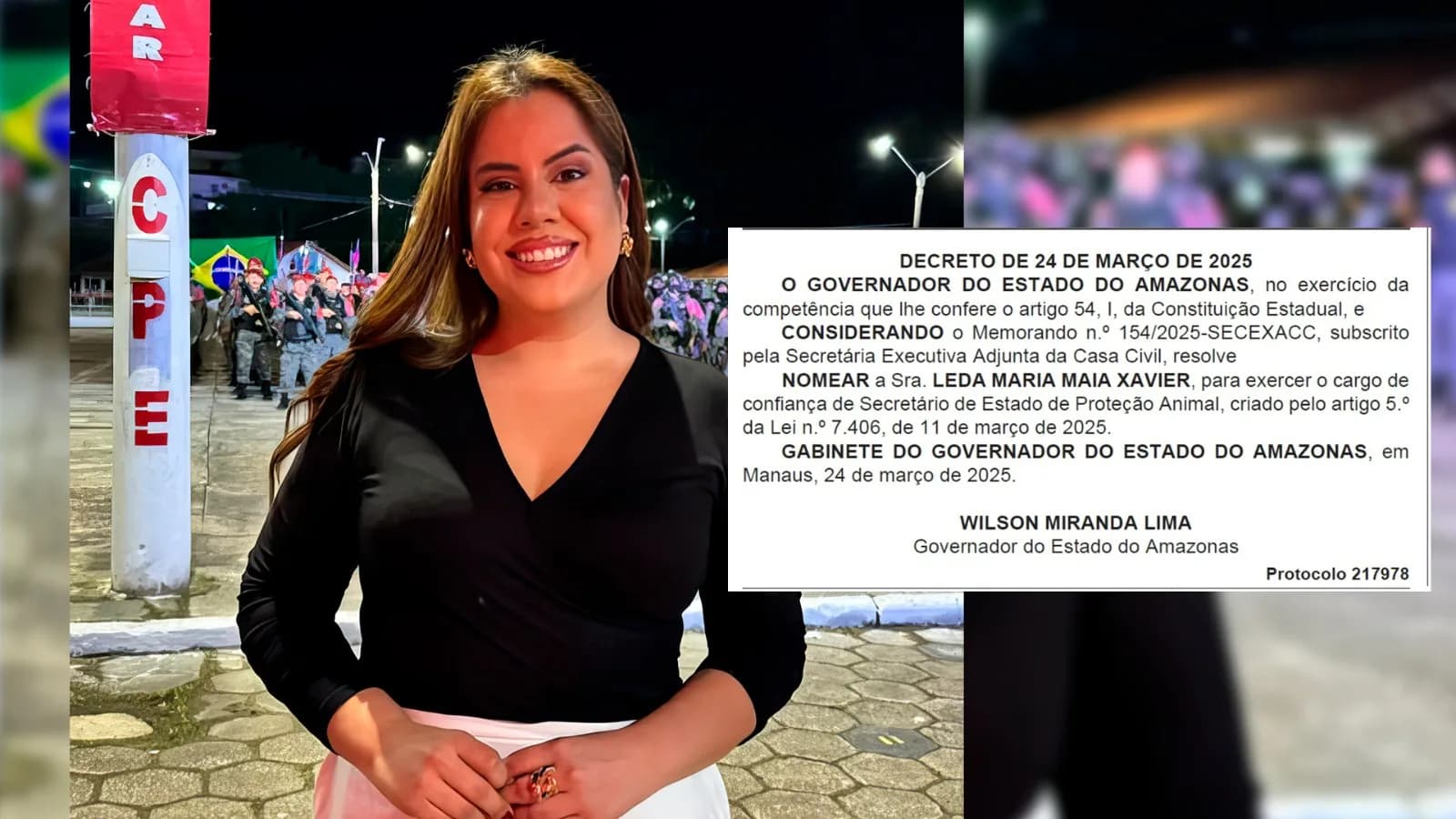 Leda Maia é nomeada secretária de Estado de Proteção Animal