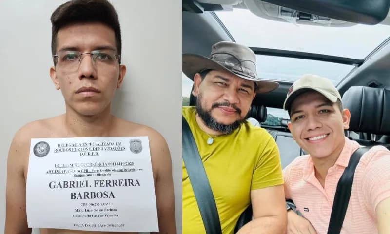 Ex-apresentador do Boi Garanhão é preso suspeito de roubar R$ 130 mil e arma da casa do vereador Rosinaldo Bual em Manaus