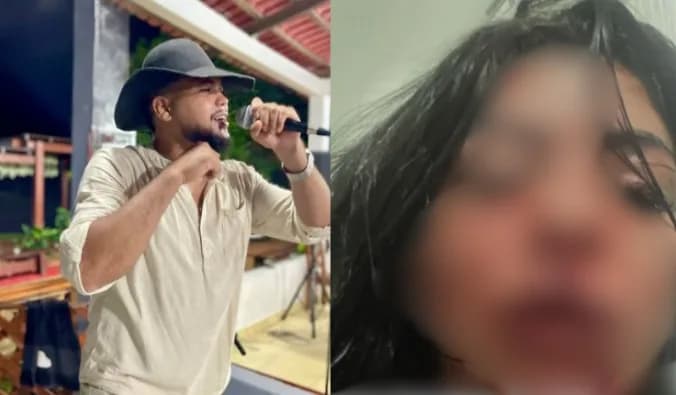 Cantor de forró pediu para mulher se ‘limpar’ após espancá-la em Manaus