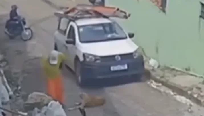 VÍDEO: Motorista da Amazonas Energia atropela cachorro em Manaus