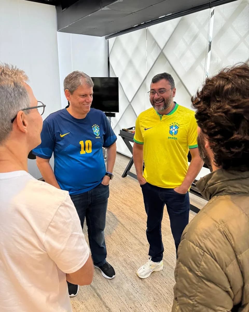 Wilson Lima e governador Tarcísio