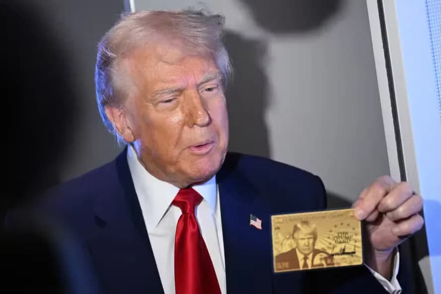 Trump apresenta o “gold card”, que dá cidadania americana e custa 5 milhões de dólares
